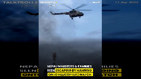 item: 'Nepal Minister And Family Escape Using Helicopter'